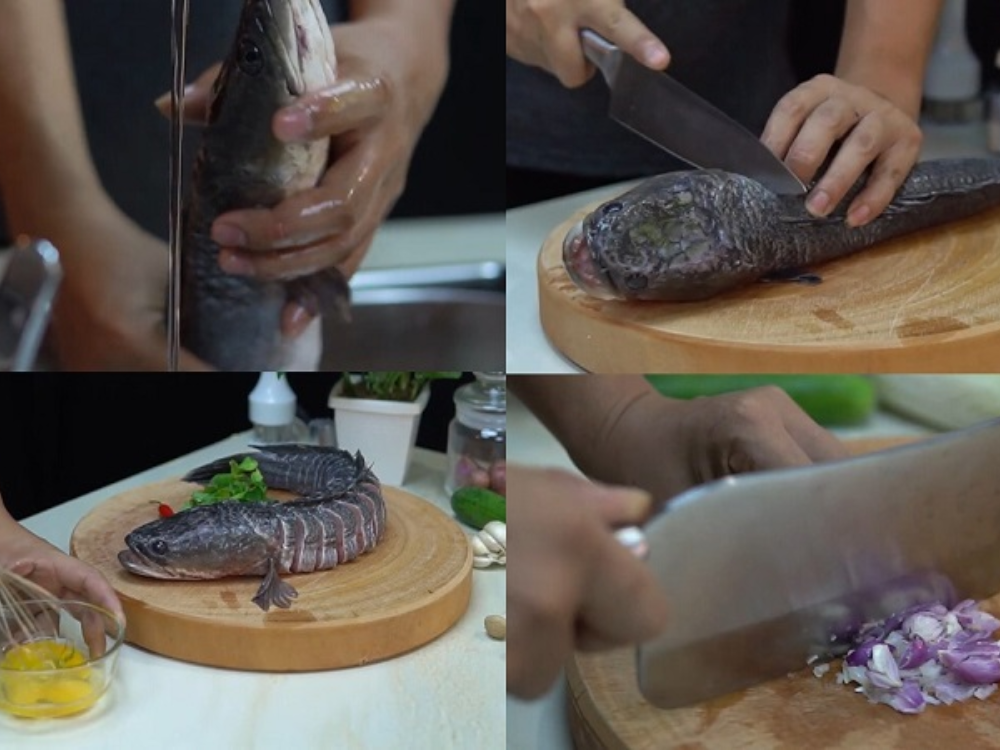 Sơ chế cá lóc