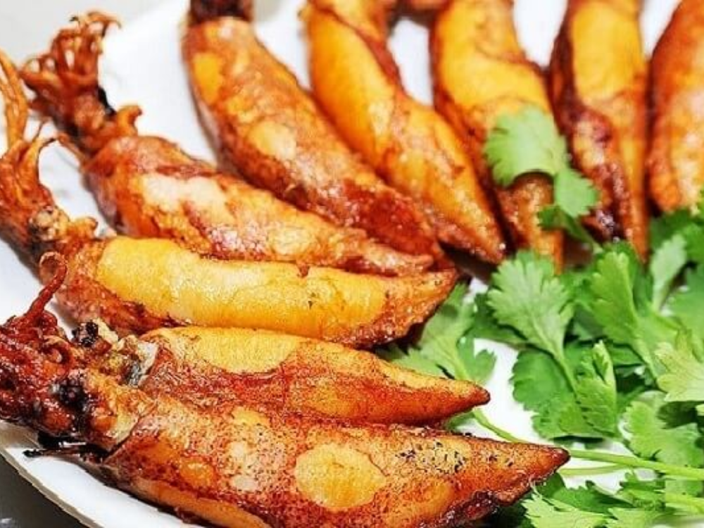 Mực chiên nước mắm