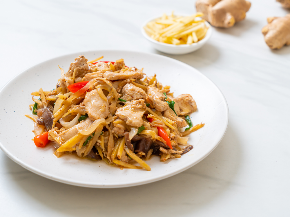 Gà kho gừng - Nước mắm Hải Hương